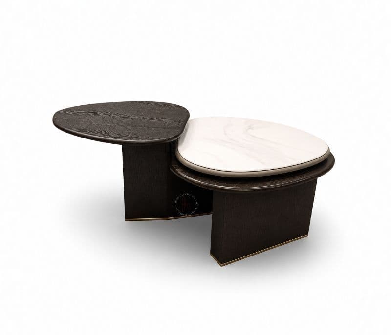 Image 9 for A2339 Centre Table Wood & Marble Top