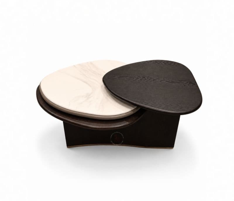 Image 11 for A2339 Centre Table Wood & Marble Top