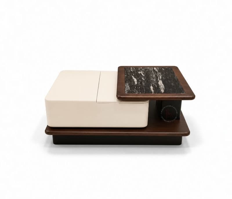 Image 9 for Centre Table F59 Wood & Marble Top (CP)