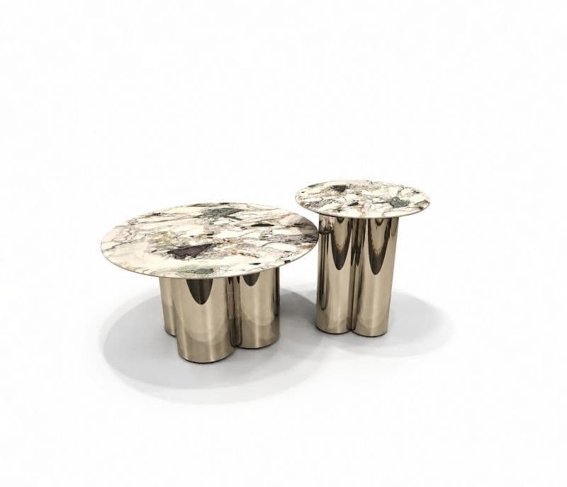 Image 3 for Centre Table - T03 Marble Top Metal Base