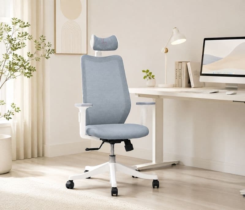 Image 1 for Metrrode HB White Office Chair (PM)
