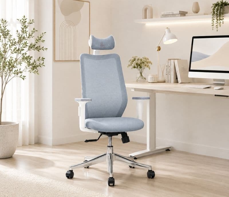 Image 1 for Metrrode HB White Office Chair (PM)