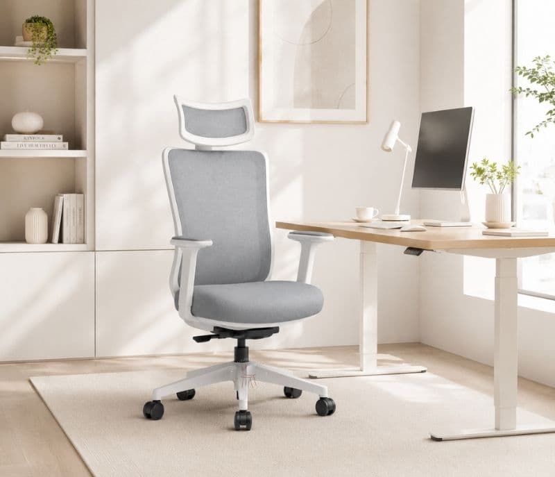 Image 1 for Amaze White HB Office Chair (PM)