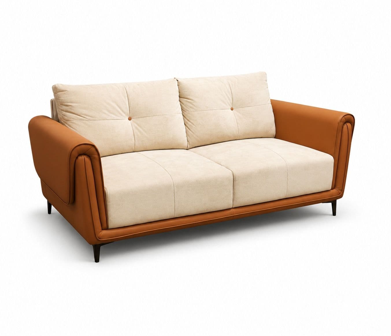 Image 5 for Catalogue Sofa 3+2 Seater With Artificial Leather And Fabric (BTM)