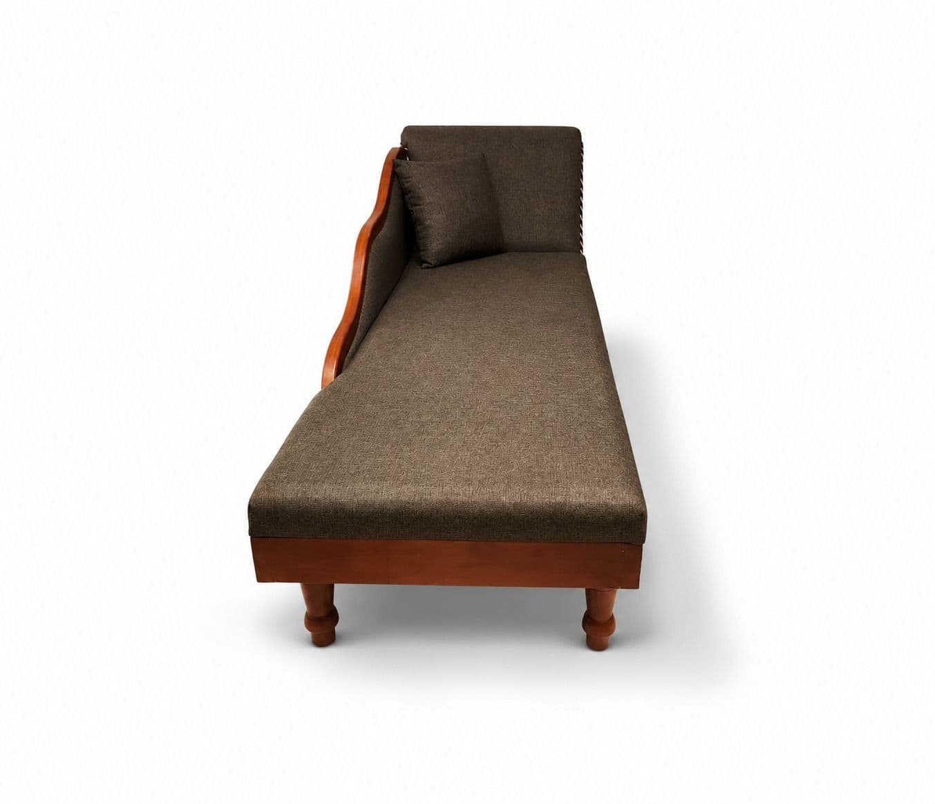 Image 4 for Backrest Diwan Jute Fabric And Solid Rubber Wood (BTM)