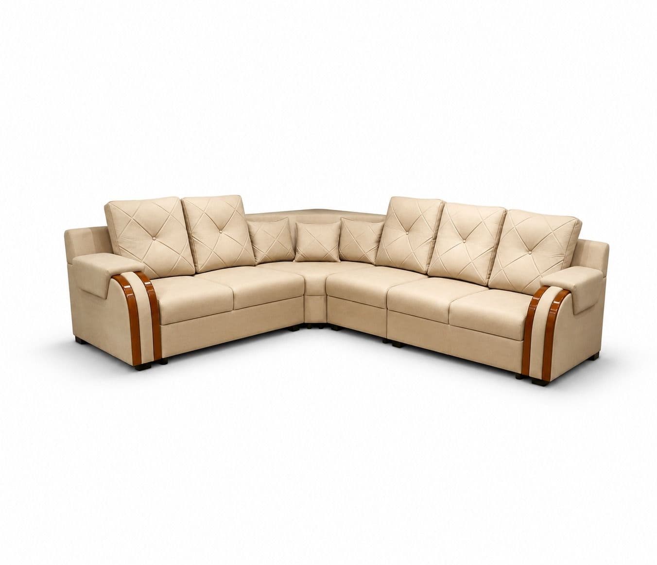 Image 5 for Regalia Luxa Sofa 2+2+1+C+Center table +2 Puffy Micro Suede Fabric