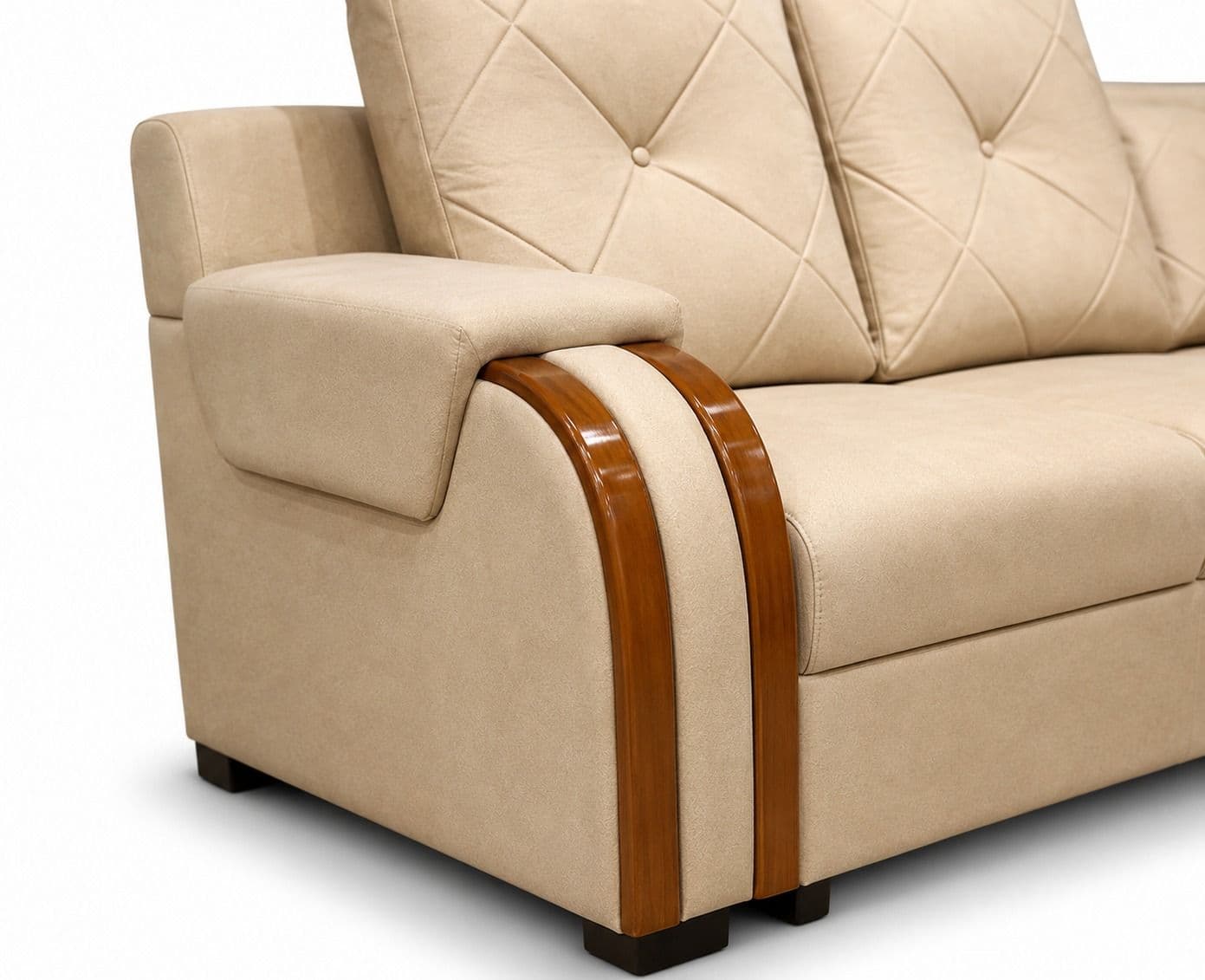 Image 6 for Regalia Luxa Sofa 2+2+1+C+Center table +2 Puffy Micro Suede Fabric