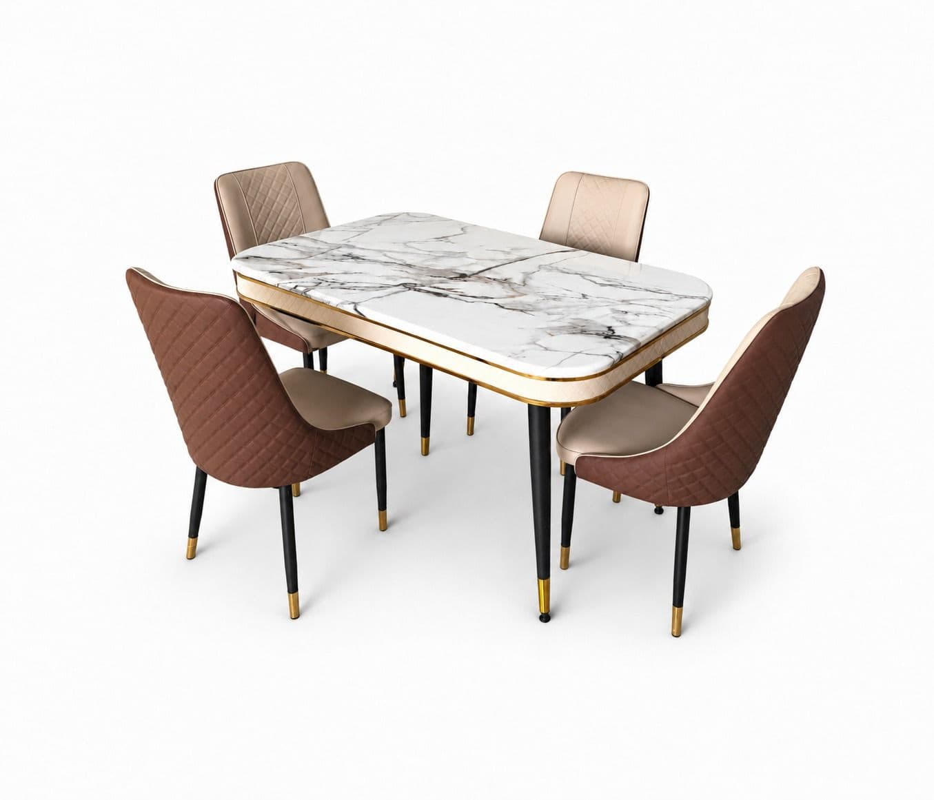 Image 2 for Imported Dining Set-C140-42091-3 Table/Y10 Chair 1+6 (BWD)