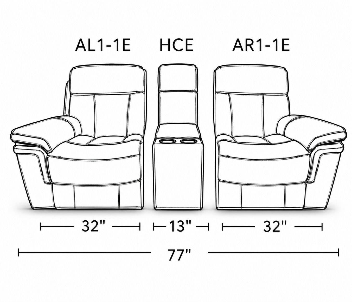 Image 26 for Manwah UXW9020M 3+2+1 Power Recliner Leather (CP)