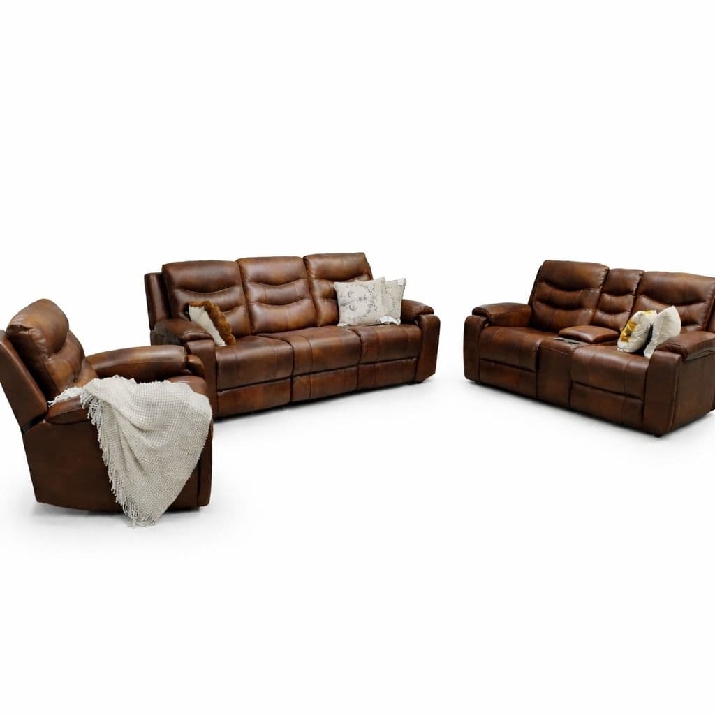 Image 3 for Manwah U70731HM 3+2+1 Power Recliner Leather