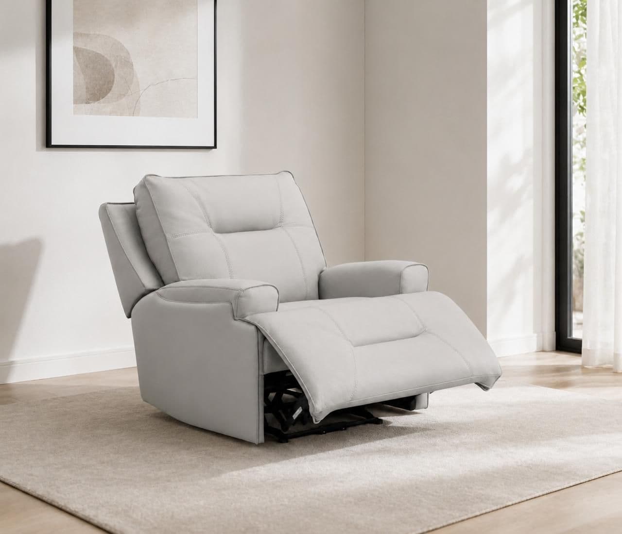Image 1 for Manwah U71078X 3+2+1 Power Recliner Leather