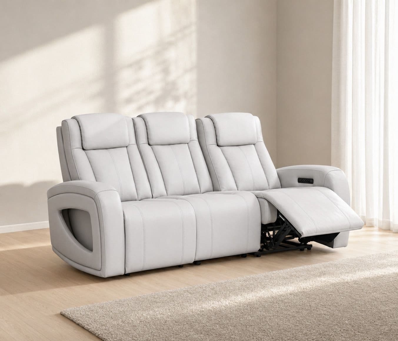 Manwah U71193TZ 3+2+1 Power Recliner Leather