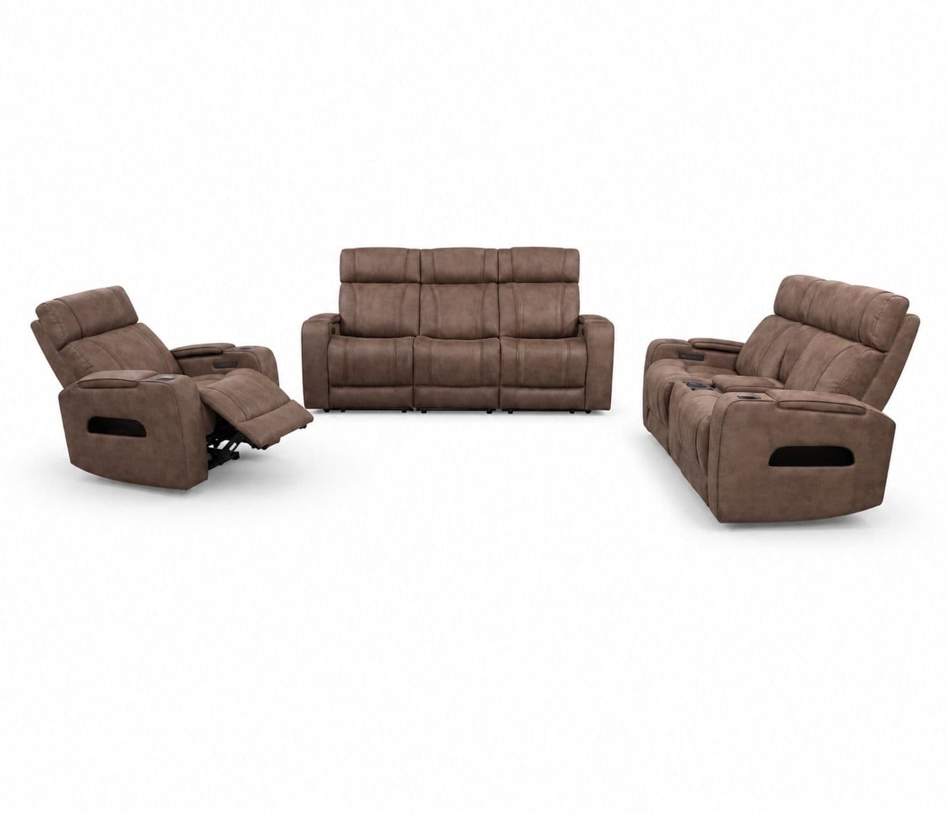 Image 2 for Manwah 71137BTZ 3+2+1 Power Recliner Fabric