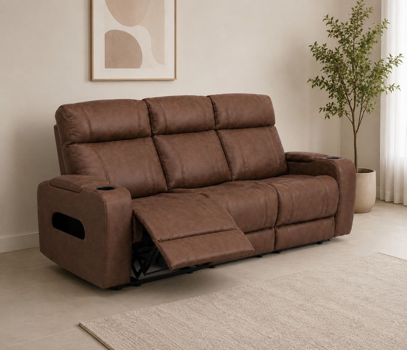 Manwah 71137BTZ 3+2+1 Power Recliner Fabric