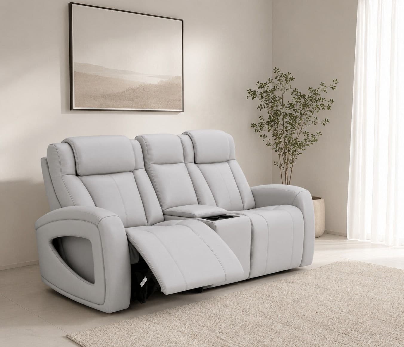Image 1 for Manwah U71193TZ 3+2+1 Power Recliner Leather