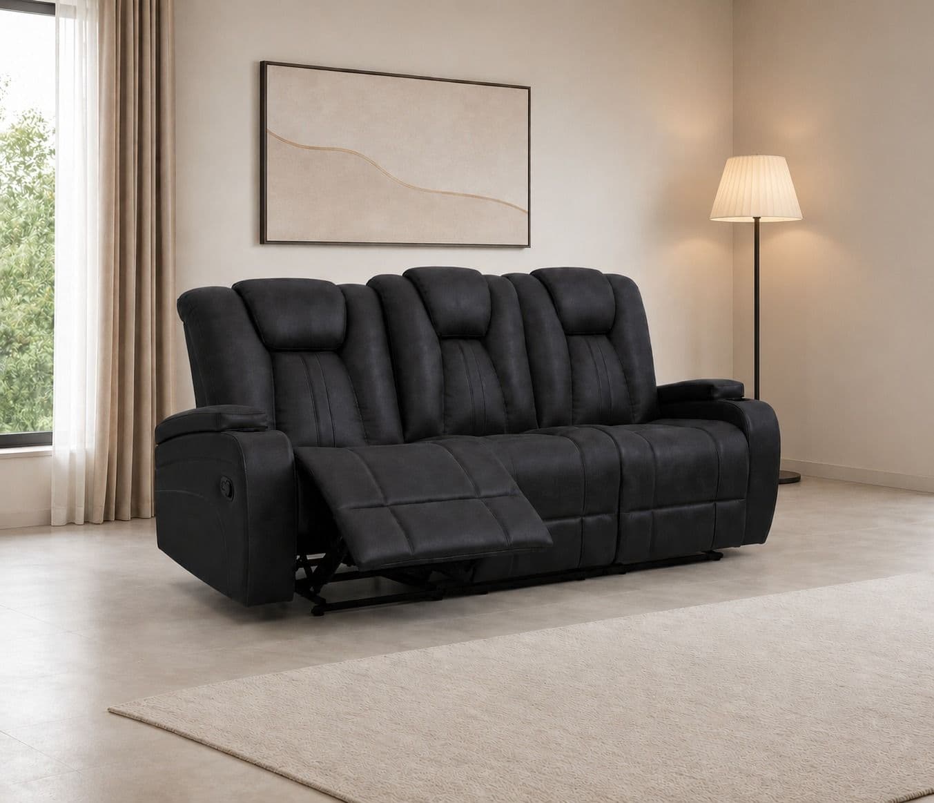 Image 1 for Manwah X9990BM 3+2+1 Power Recliner Fabric