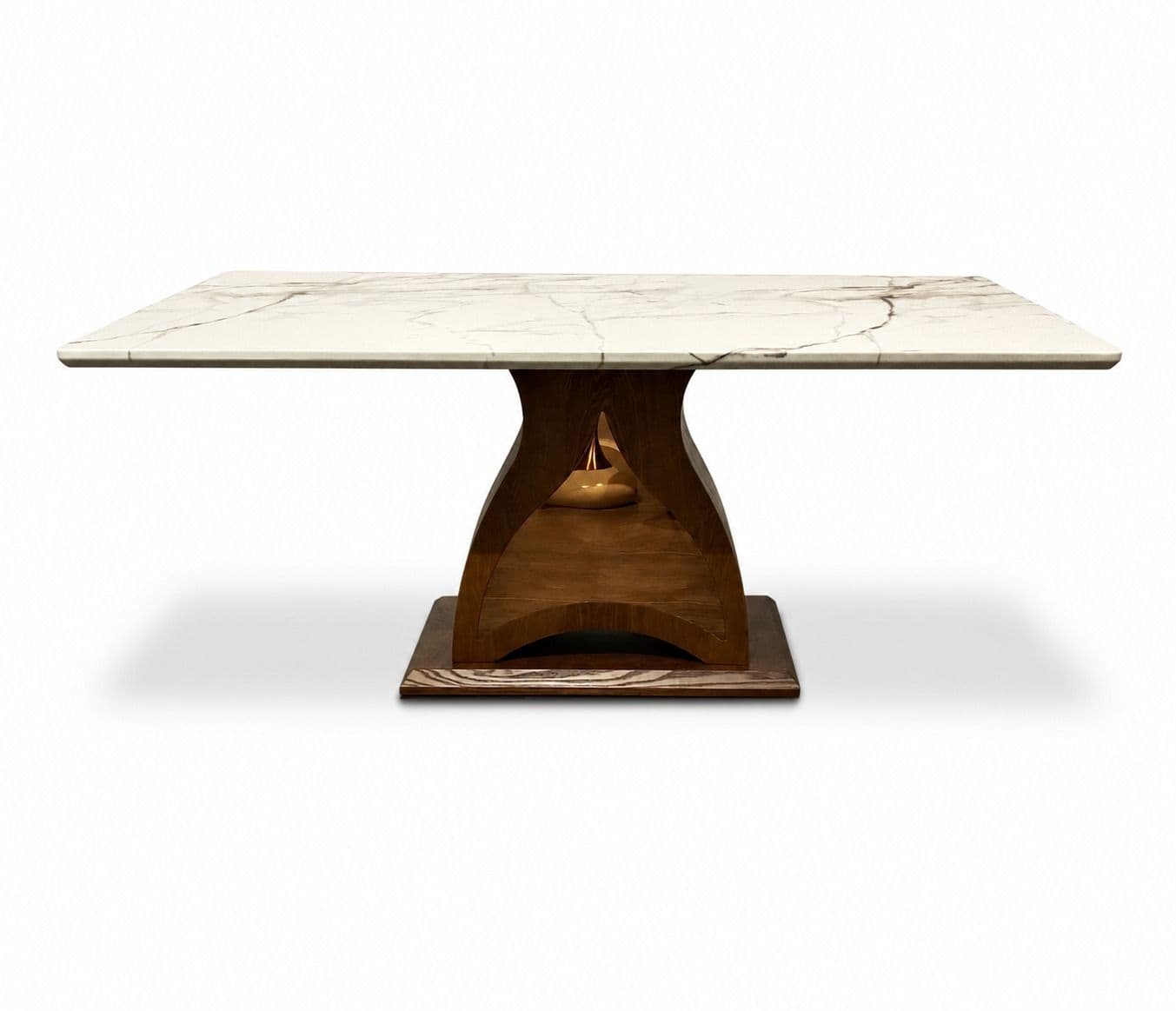 Image 12 for DT 187/8994 DC 302 Marble Top Ash Wood With Metal Strip 1+6 Seater (BTM)