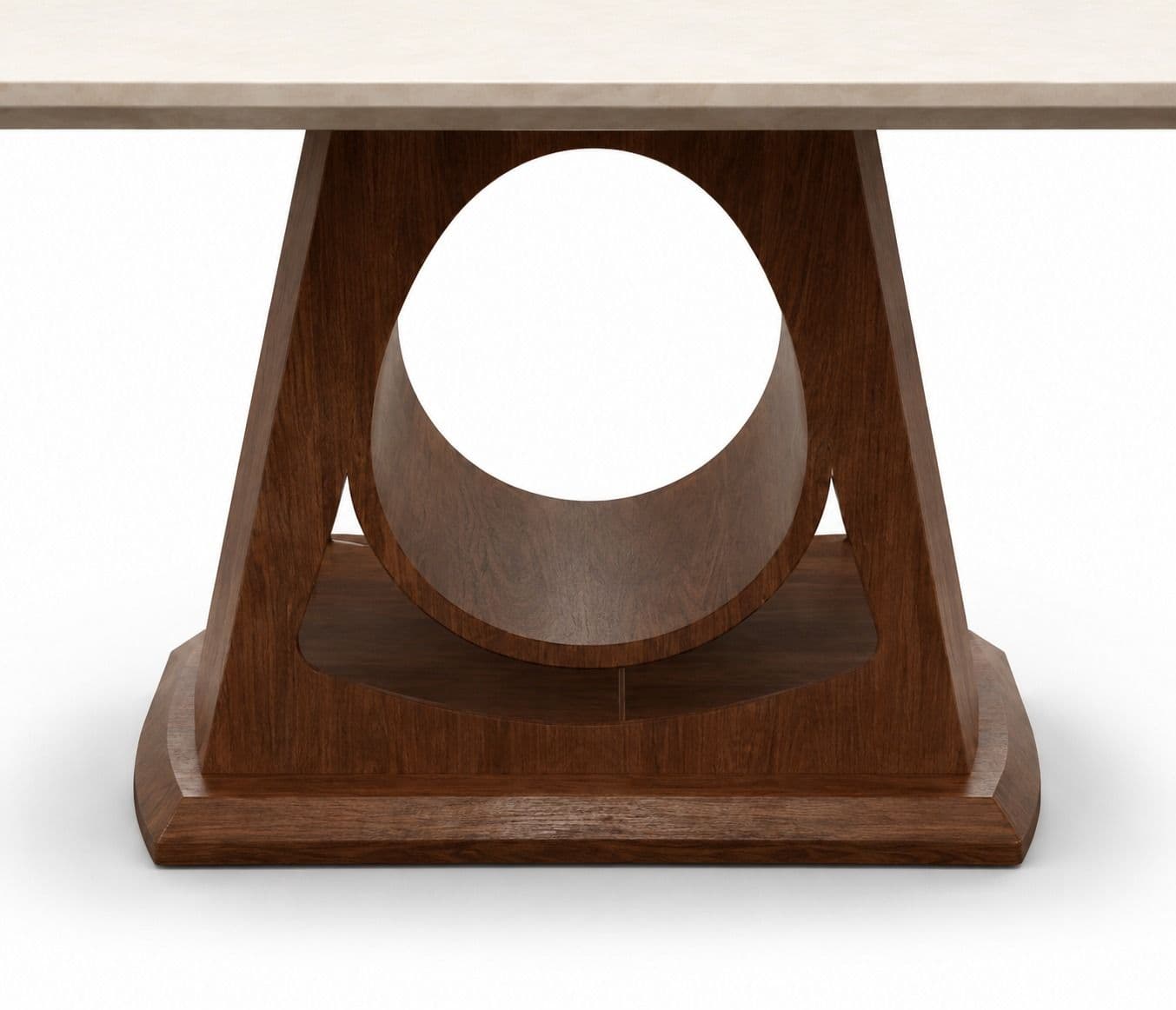 Image 10 for DT186/3588 701 Dining Chairs Marble Top Ash Wood Base 1+6 Seater (HYD)(KORA)