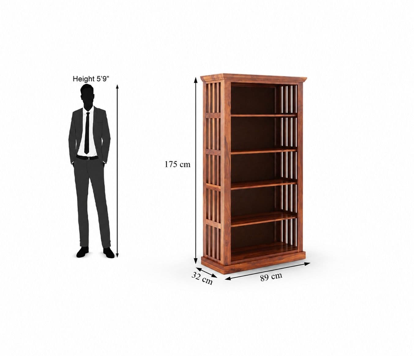Image 7 for Sheesham Book Shelf (SCV_PKU)