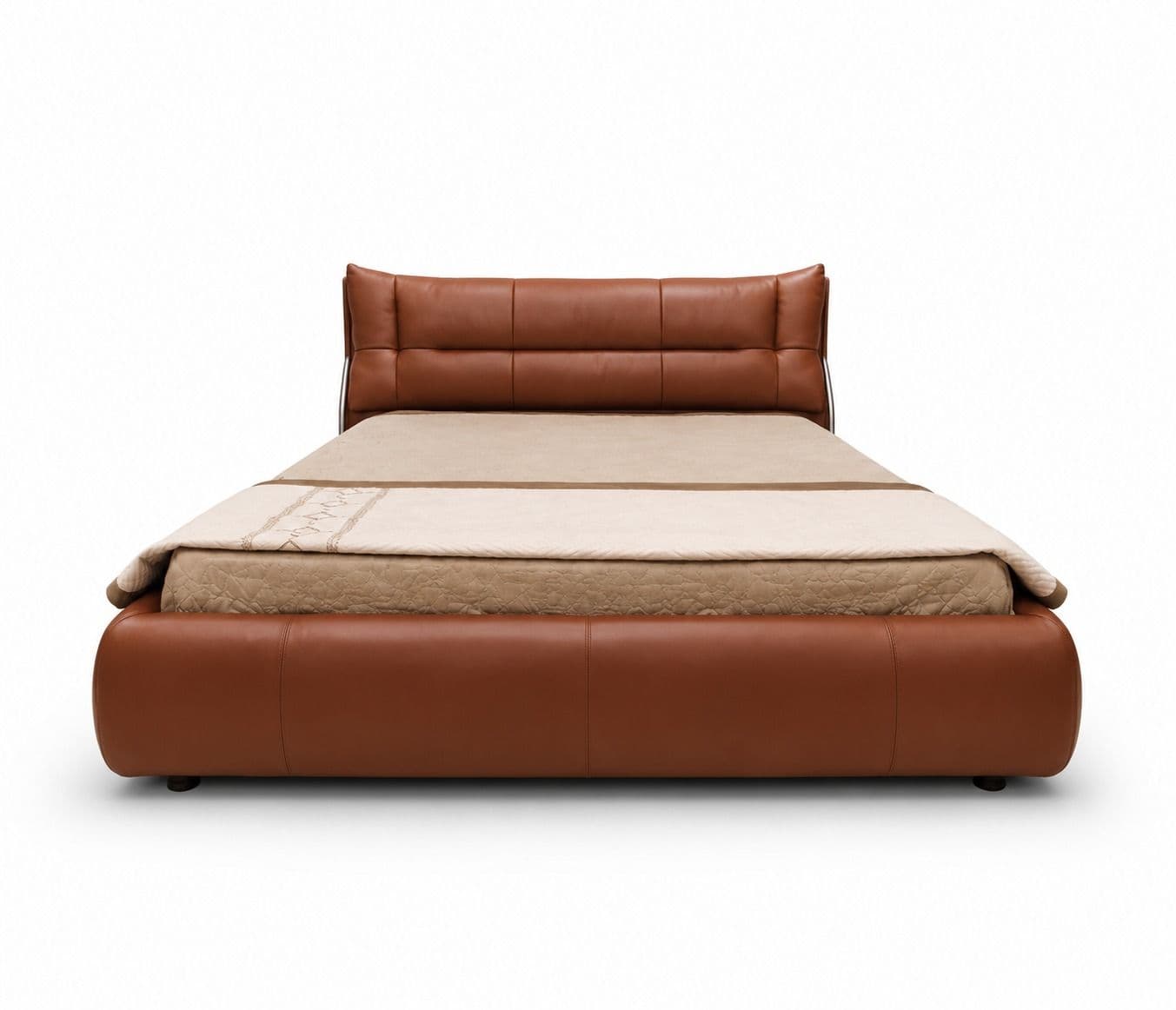 Image 6 for SB-2512 King Size Bed With Hydraulic Stoarge Multi Layer Solid Wood Full Grain Leather With Sponge + Feather (WF)(HYD)