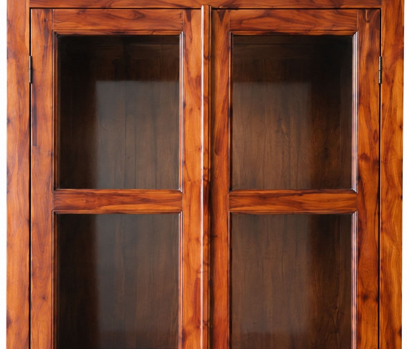 Image 4 for 2 Glass Door Diamond Almirah Sheesham Wood (BGPKU) (OWD)