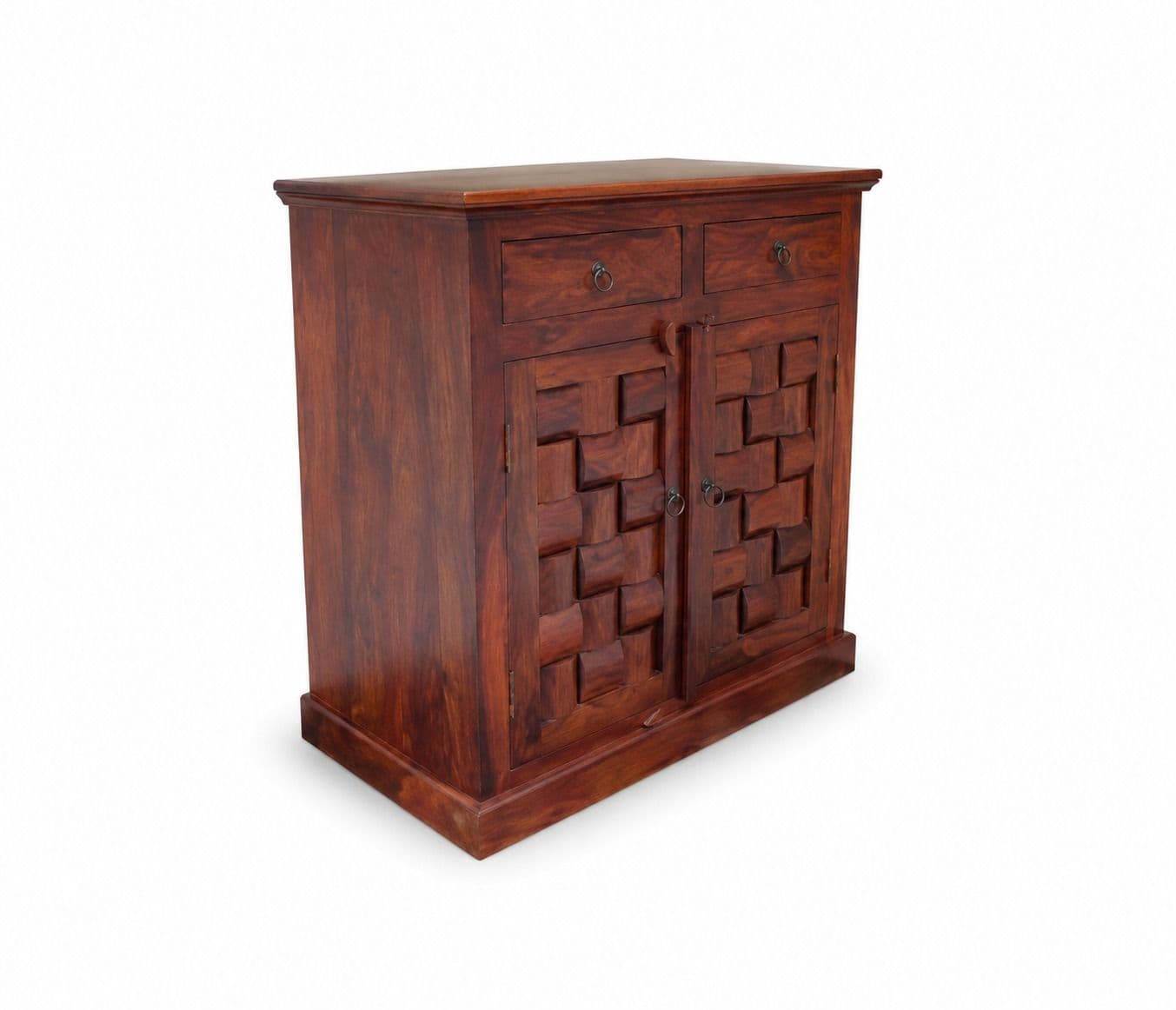 Image 2 for Niwar 2 Do & 2 Dr Small Side Board Sheesham Wood (BGPKU) (OWD)