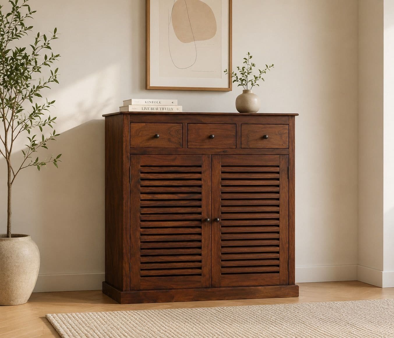 Image 1 for Debour Shoe Rack Sheesham Wood (BGPKU) (OWD)