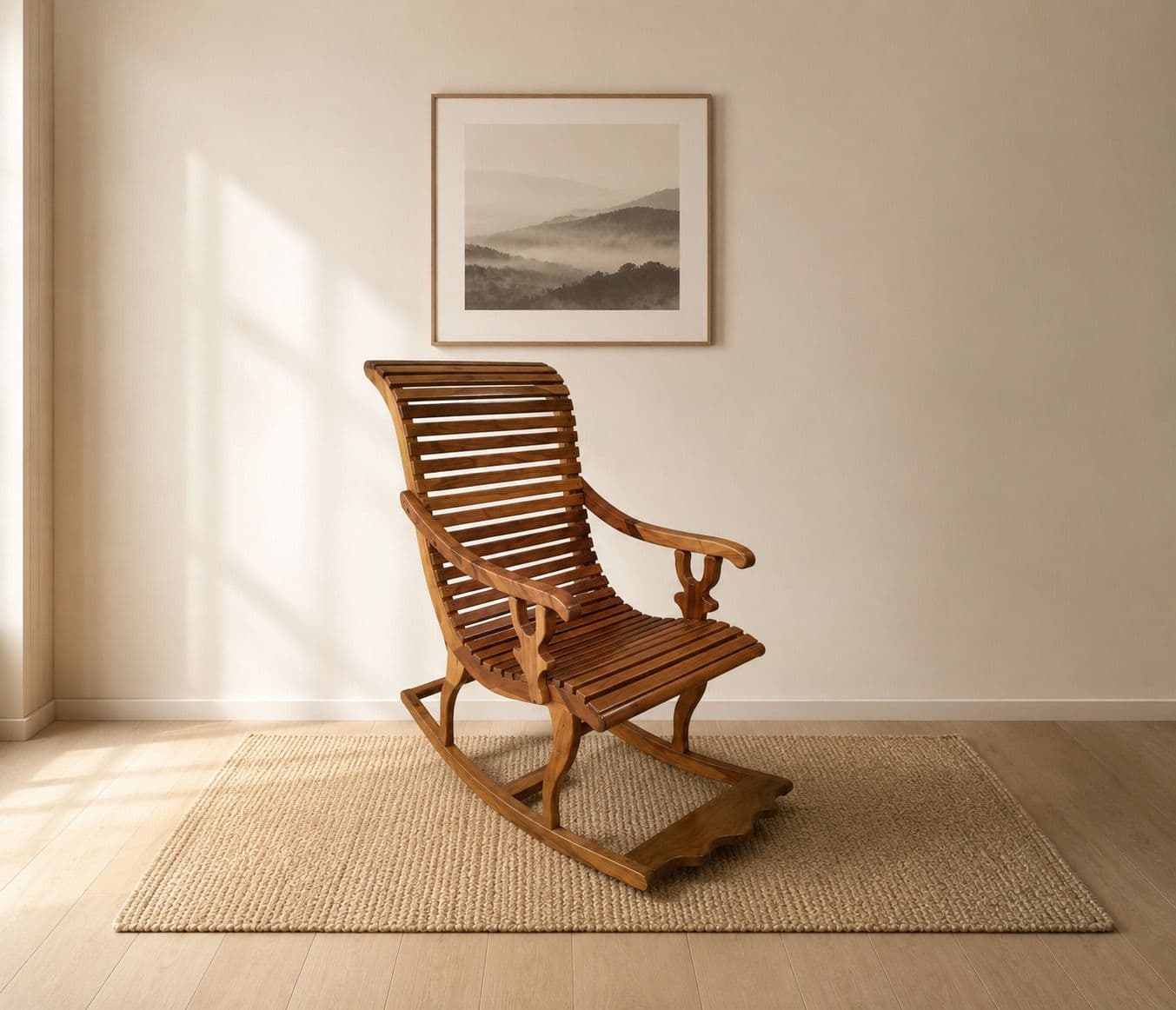 Image 1 for Horizontal Strip Eazy Chair Sheesham Wood (BGPKU) (OWD)