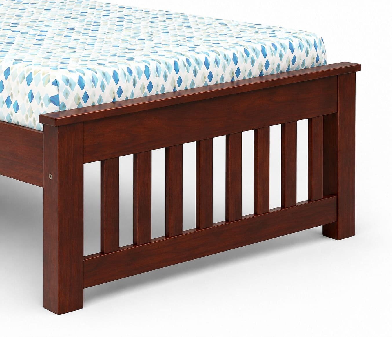 Image 5 for Vertical Strip Single Cot Sheesham Wood (BGPKU) (OWD)
