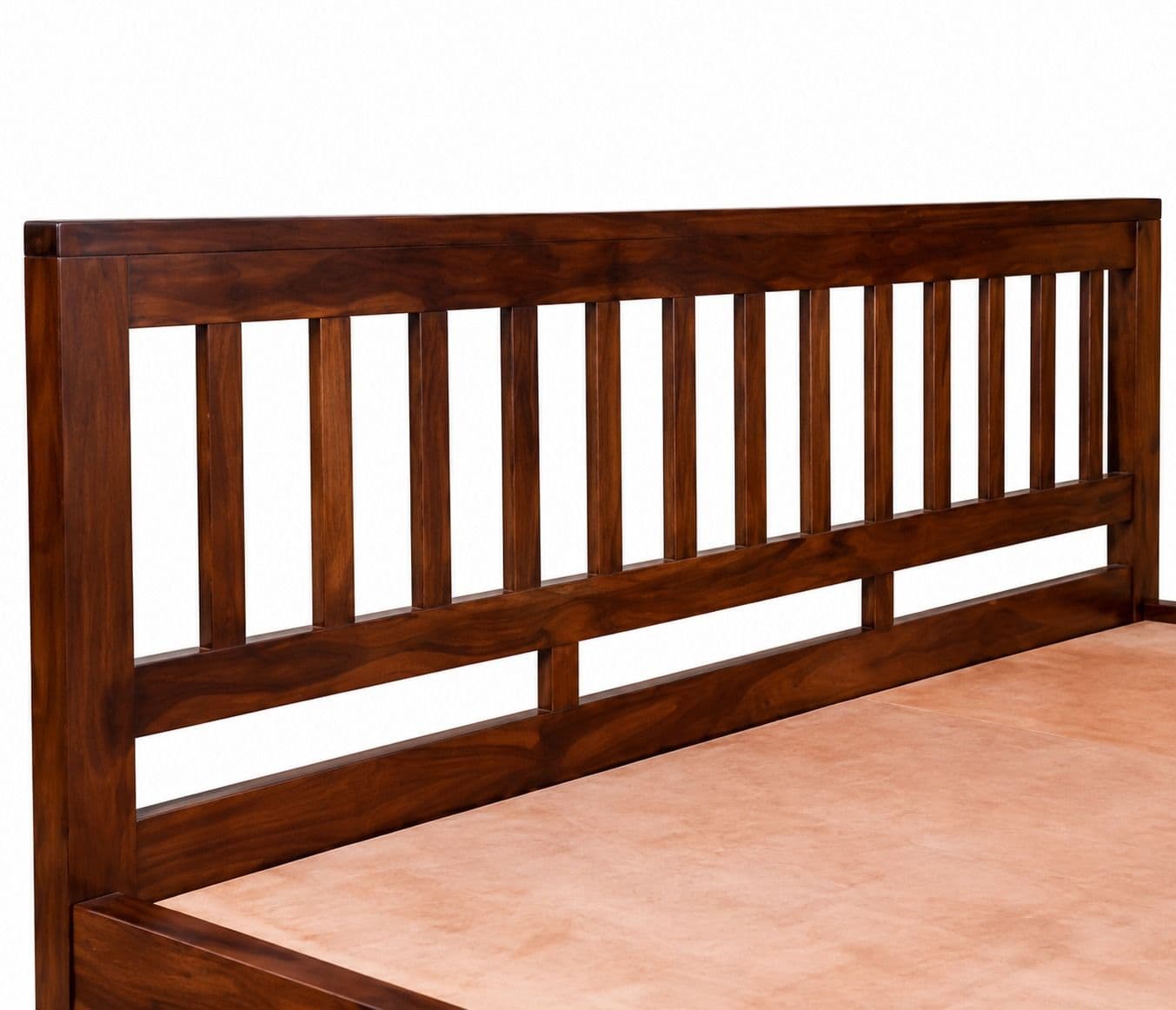 Image 4 for Vertical Strip Queen Cot Sheesham Wood (BGPKU) (OWD)