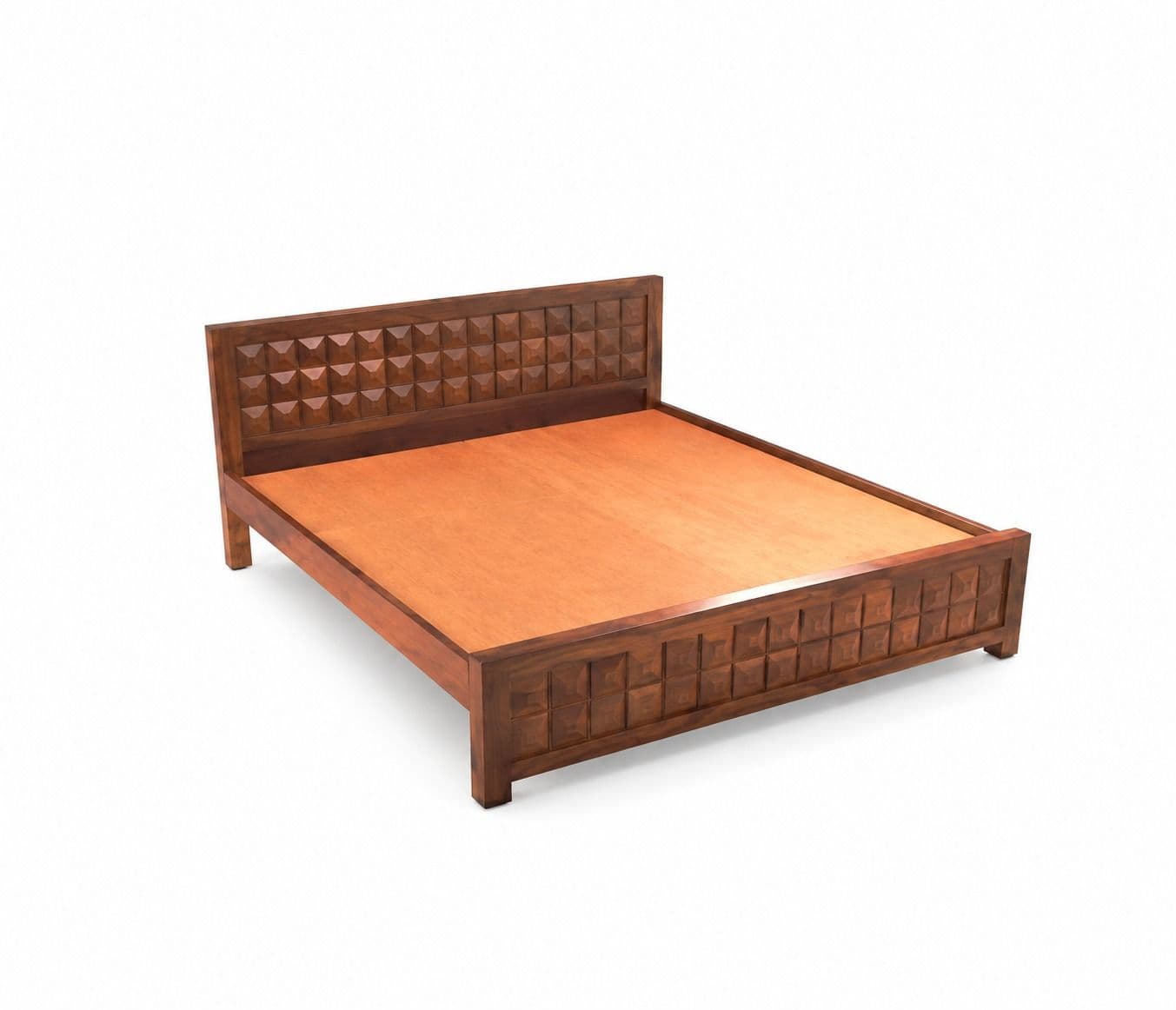 Image 2 for Diamond Queen Cot Niwar Cot Sheesham Wood (BGPKU) (OWD)