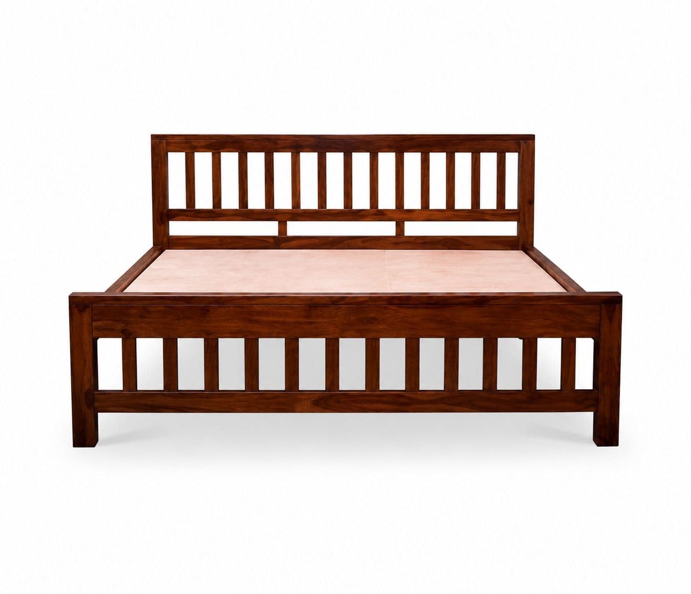 Image 3 for Vertical Strip Queen Cot Sheesham Wood (BGPKU) (OWD)