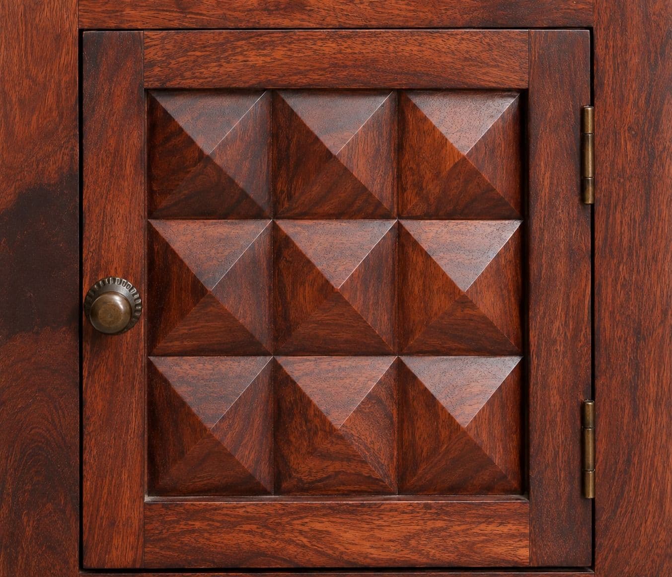 Image 5 for Diamond Bedside Table Sheesham Wood (BGPKU) (OWD)