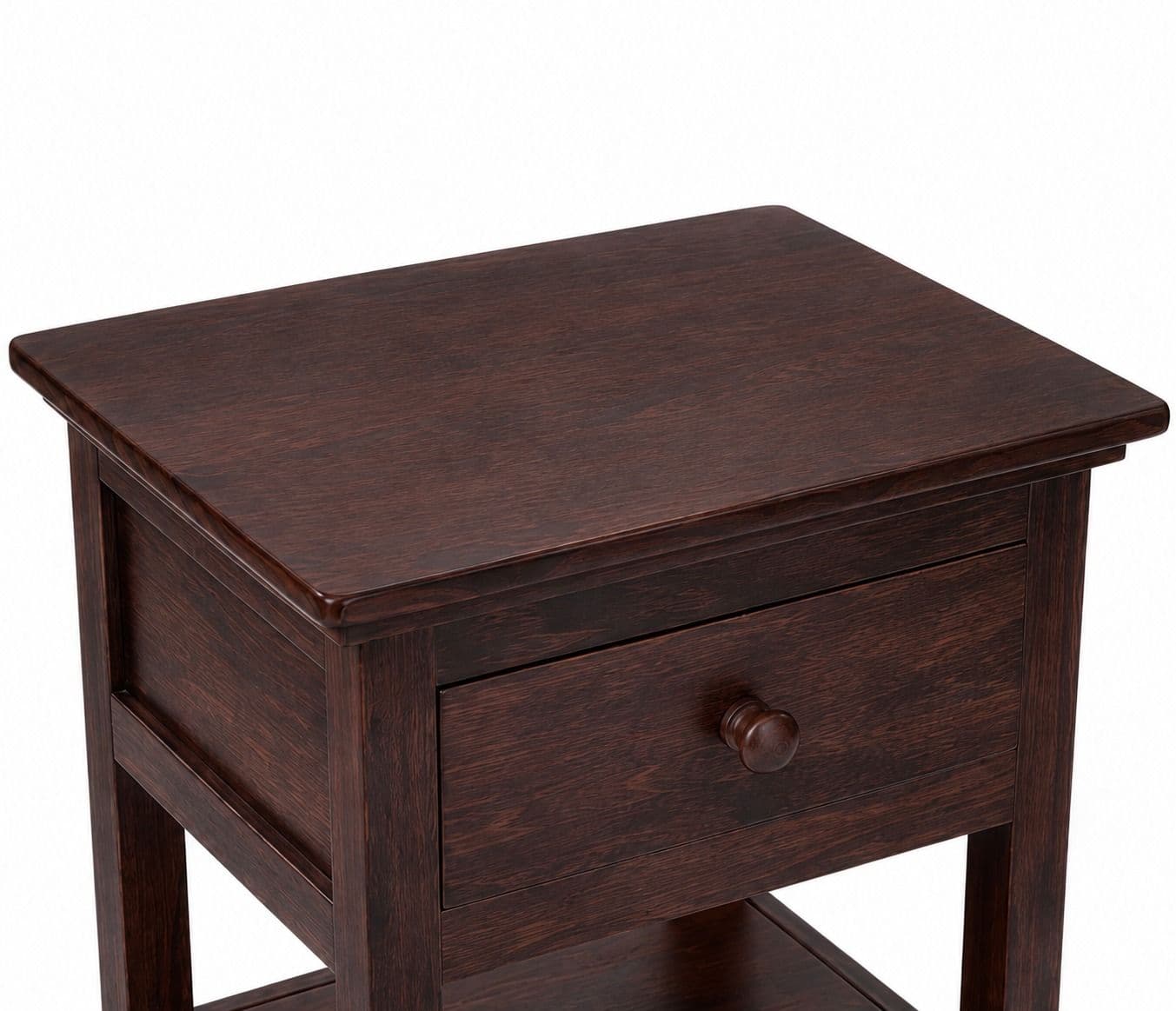 Image 4 for 1 Drawer with Shelf Bedside Table Sheesham Wood (BGPKU) (OWD)