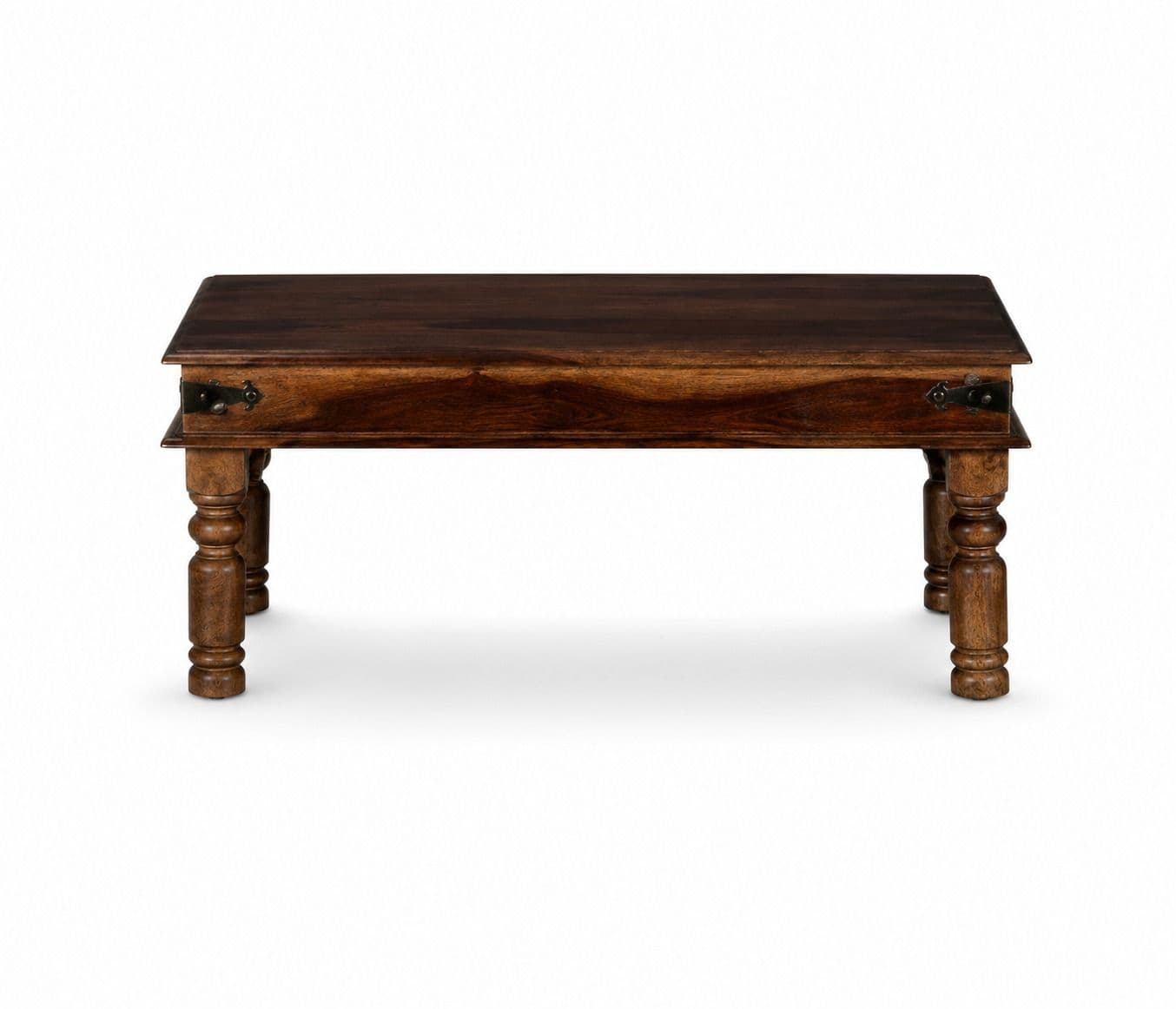 Image 2 for Plain Coffee Table with Round Legs Sheesham Wood (BGPKU) (OWD)