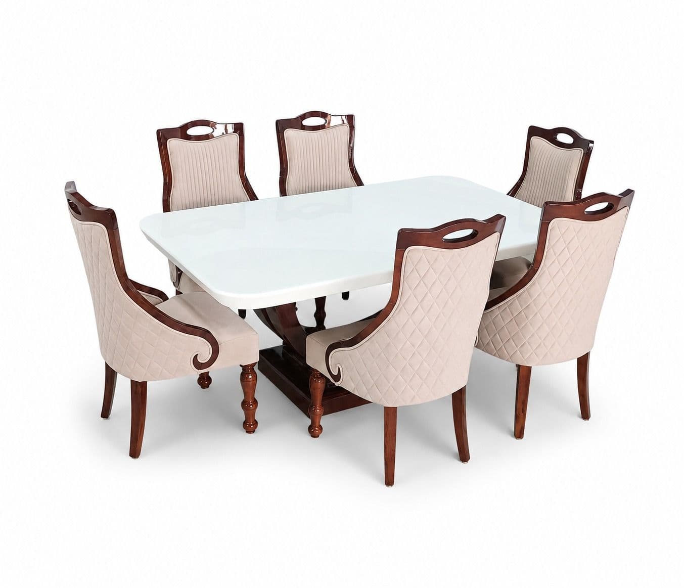Image 4 for Ribbon Handle 1+6 Seater Dining Set ( RCH TD)(OWD)(WF)