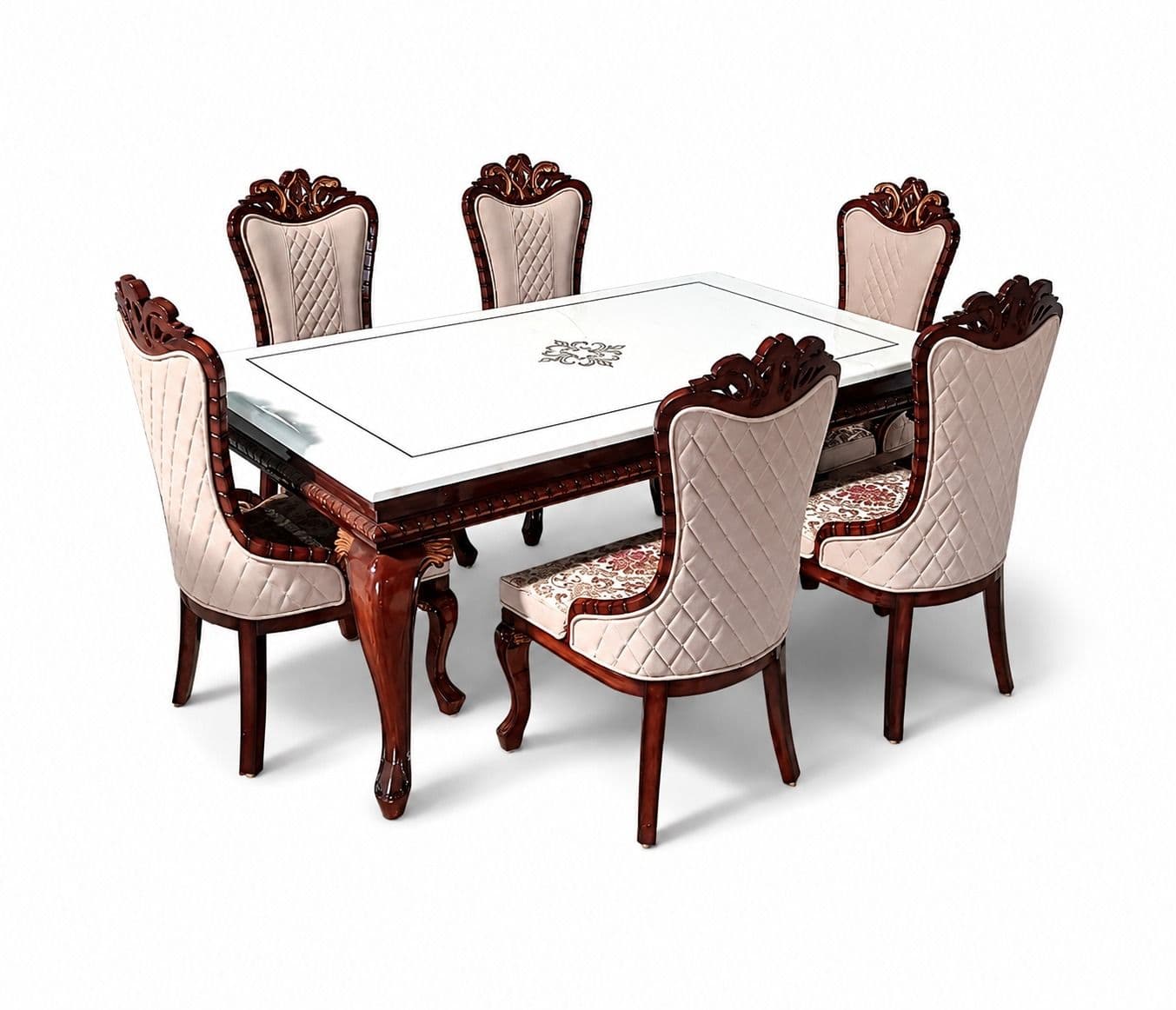 Image 4 for Trishul 1+6 Seater Dining Set (RCH TD)(OWD)(EC)