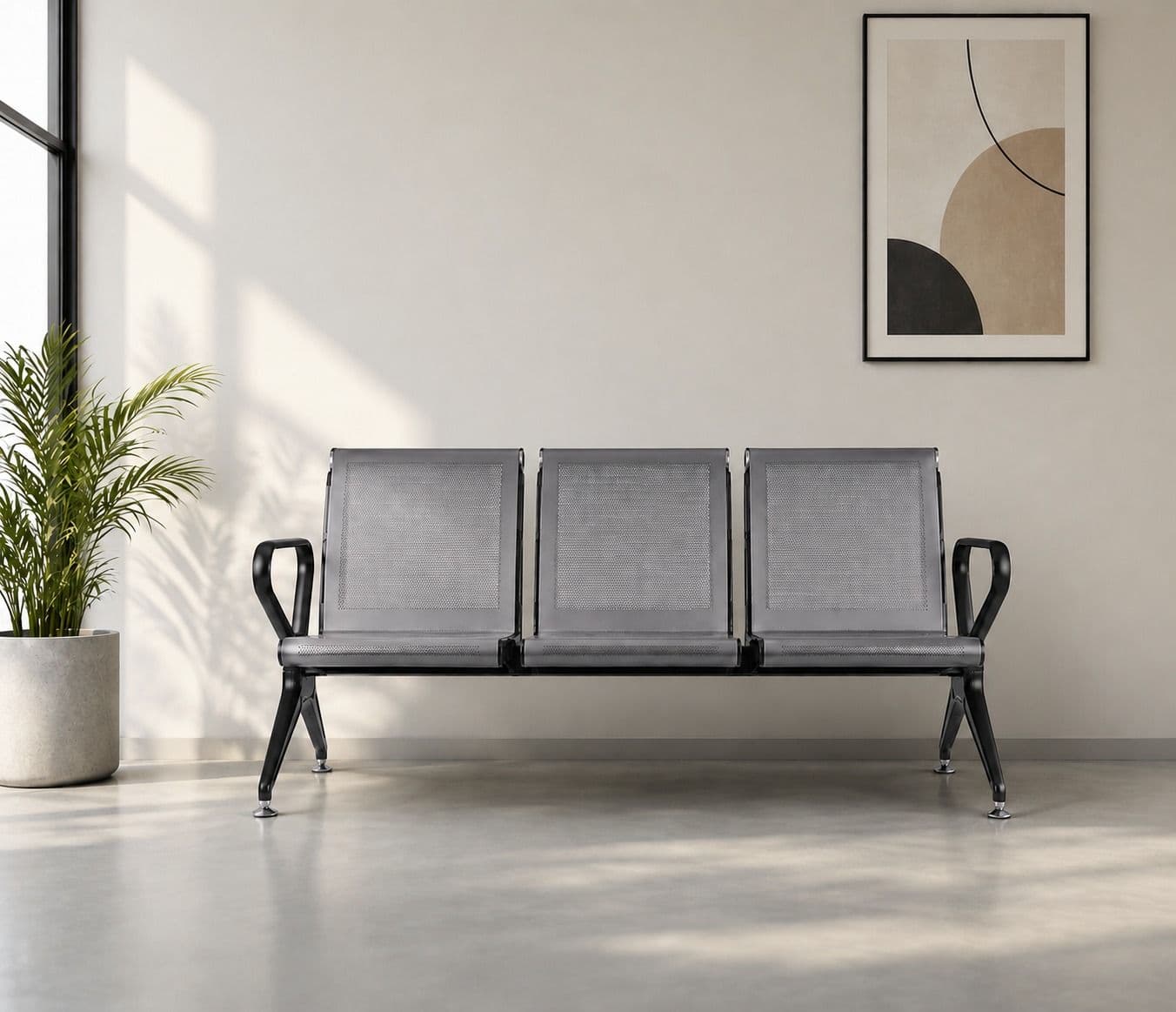 Image 1 for Metro 3 Seater Waiting Room Chair (PM)