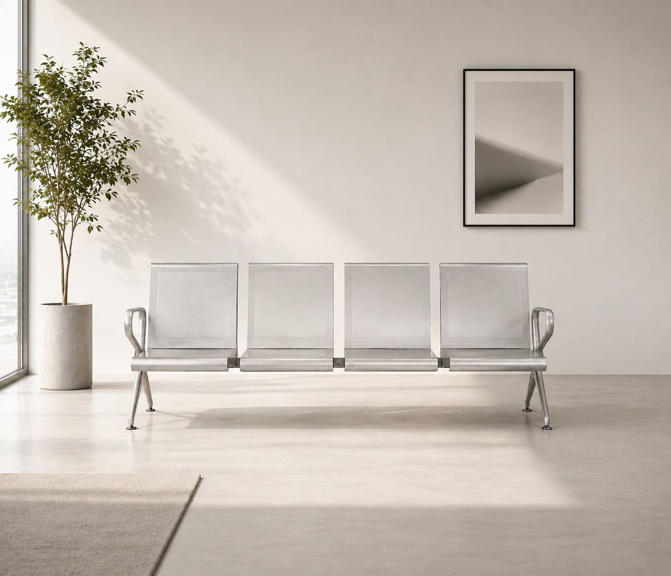 Image 1 for Metro 4 Seater Waiting Room Chair (PM)
