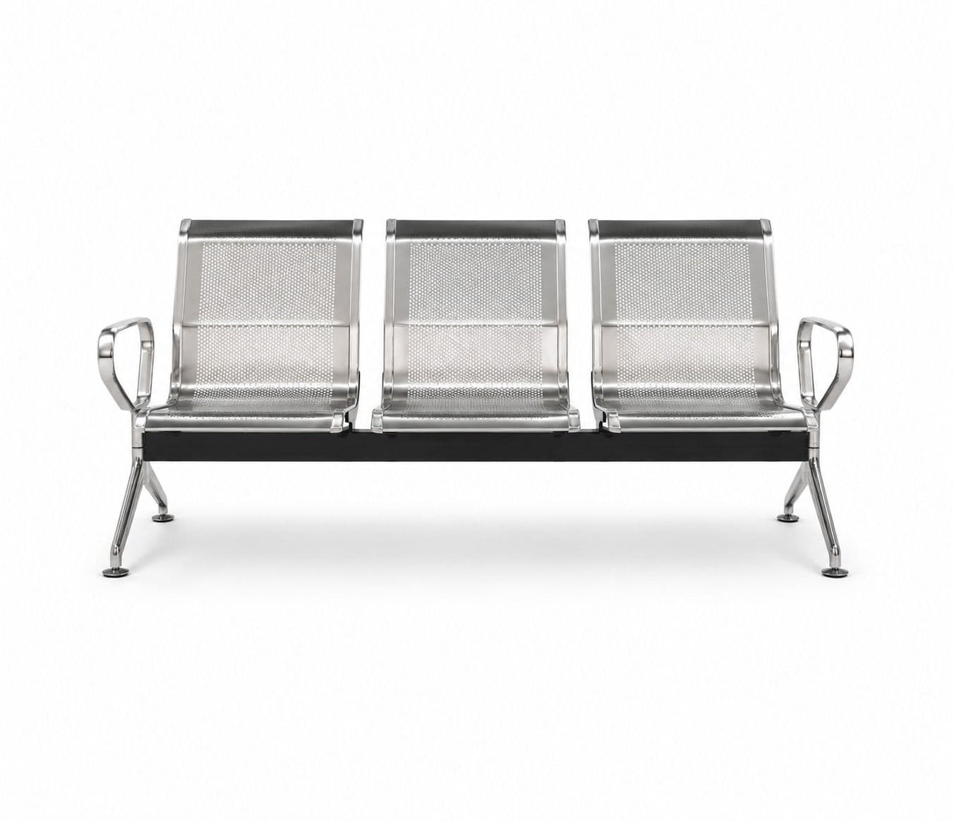 Image 2 for Imported SS (202 Grade) 3 Seater Waiting Room Chair (PM)