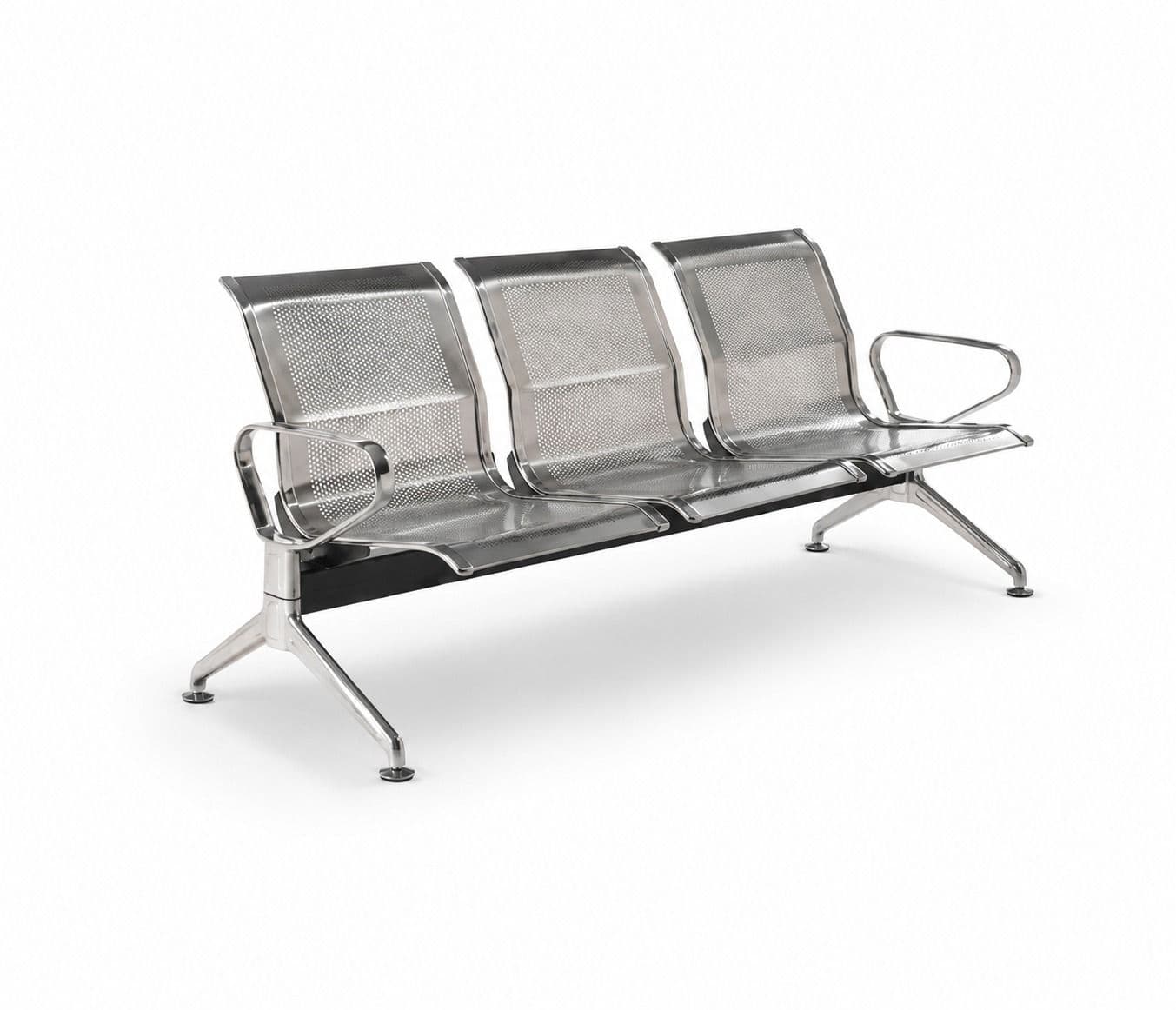 Image 3 for Imported SS (202 Grade) 3 Seater Waiting Room Chair (PM)
