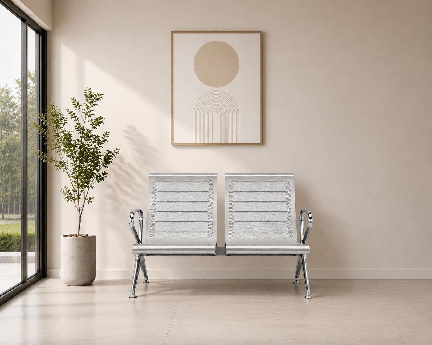 Image 1 for Oscar 2 Seater Waiting Room Chair (PM)