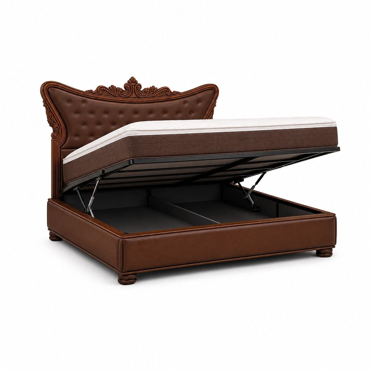 Image 5 for Monarch King Size Hydraulic Storage Cot (RCH SW)
