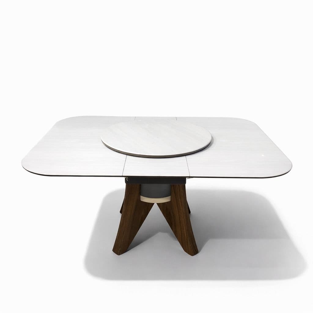 Image 8 for 662 Dining Table Artficial Stone Top And Density Board Base (WH)