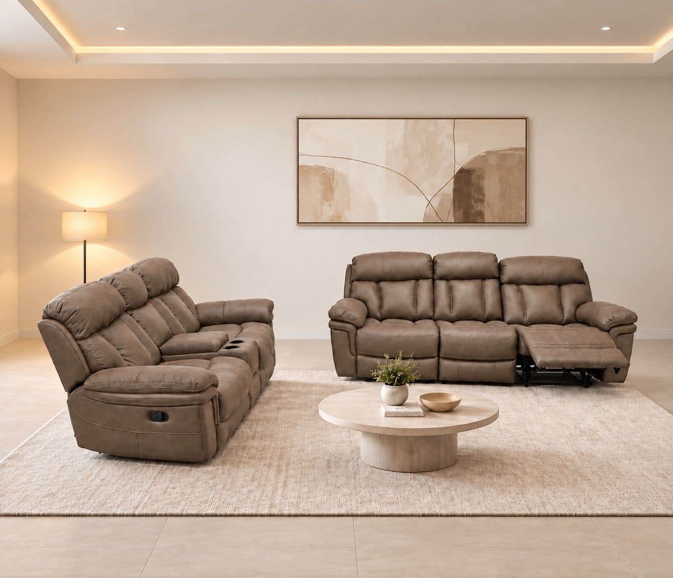 XW9597M 3+2 Seater Fabric Recliner (EC OTD)
