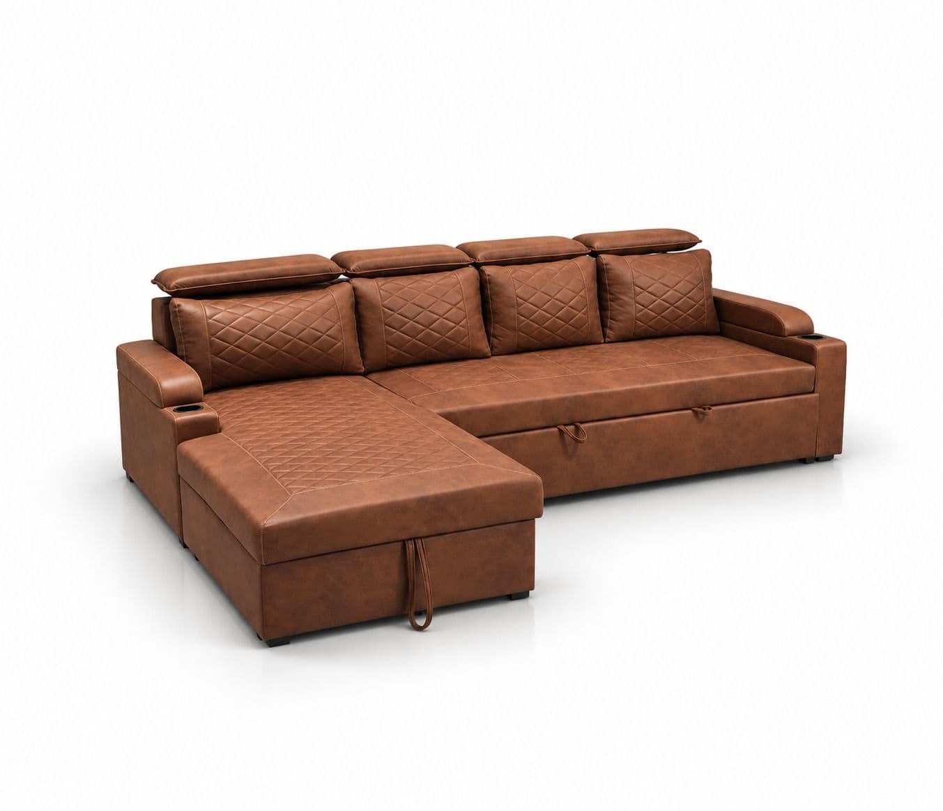 Image 5 for Dreamer Sofa Cum Bed Micro Suede Fabric Neem Wood Frames 40 Density Cushions Back Foam Recron Polly (BTM OTD)