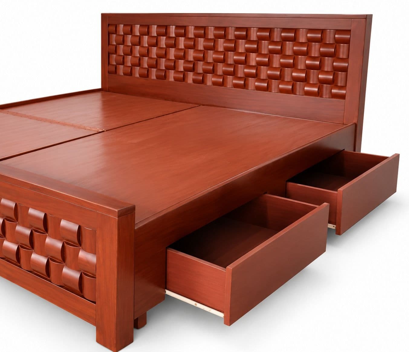 Image 3 for SK Chocolate Cot King Size With Regular Storage (WH)