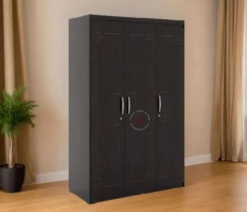 Image 1 for Armaira 3 Door Multi Utility Wardrobe (Walnut Satin)