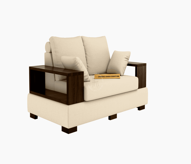 Image 2 for Box Sofa (Suede Velvet Fabric)