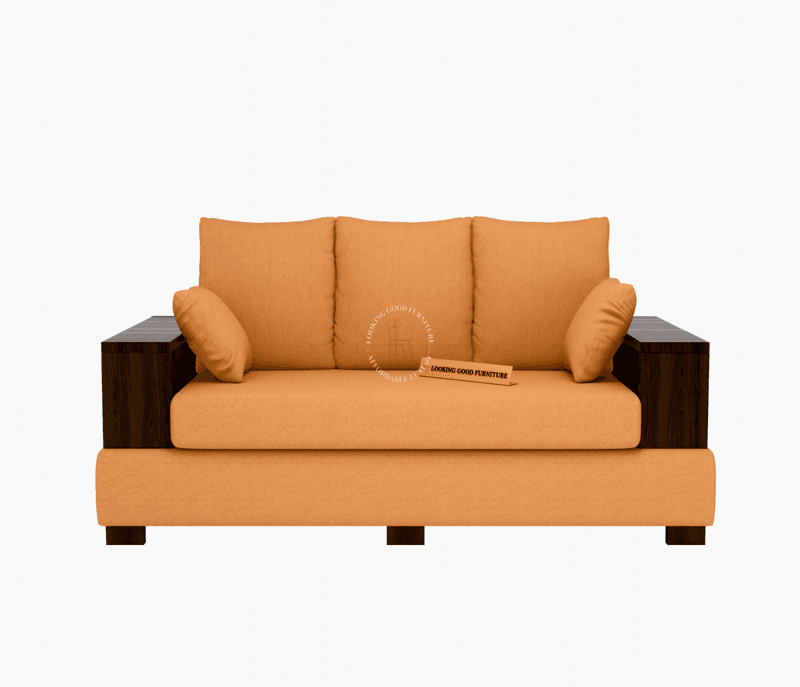 Image 2 for Box Sofa (Suede Velvet Fabric)